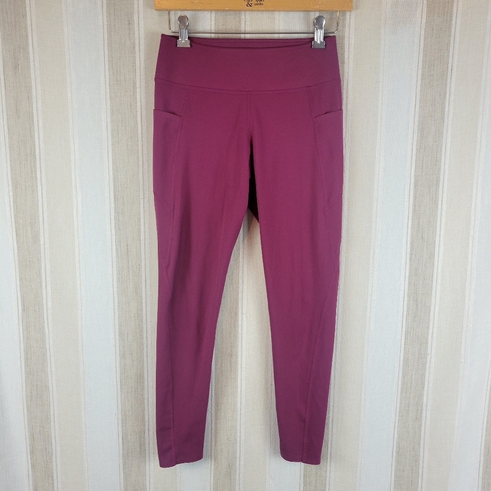 Uniqlo Midrise Leggings Purple Pink Size Small